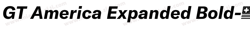 GT America Expanded Bold字体转换